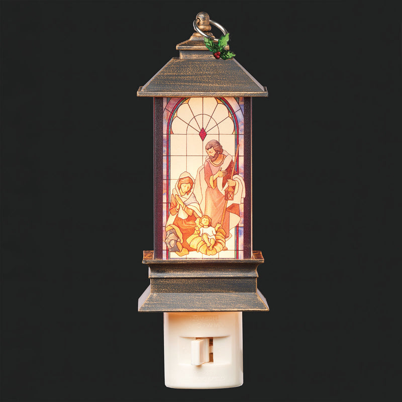 Holy Family Nativity Night Light 6"H
