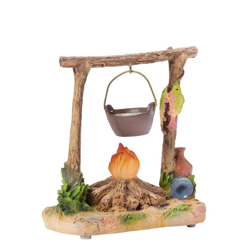 Campfire LED with Pot 3.75"H