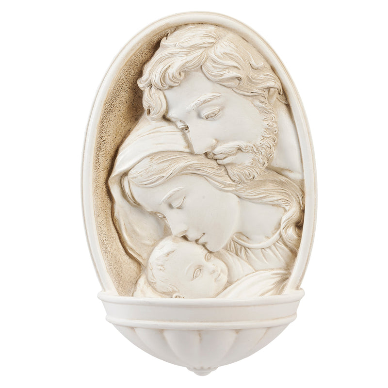 Holy Family Holy Water Font 8"H