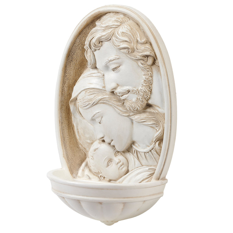 Holy Family Holy Water Font 8"H