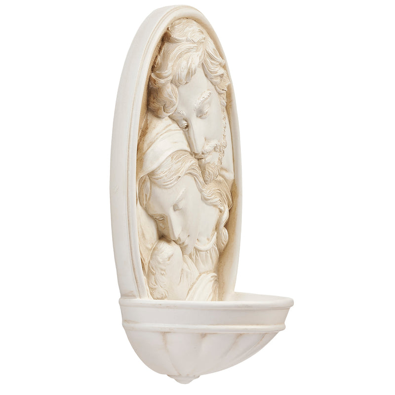 Holy Family Holy Water Font 8"H