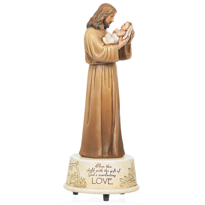 Jesus Loves Me Musical Figure 8.75"H