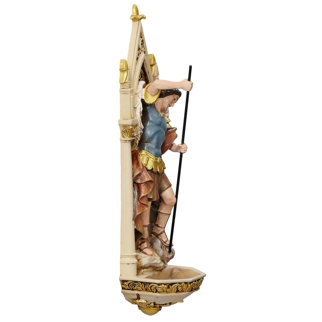 Michael - St. Michael Holy Water Font 7.75"H
