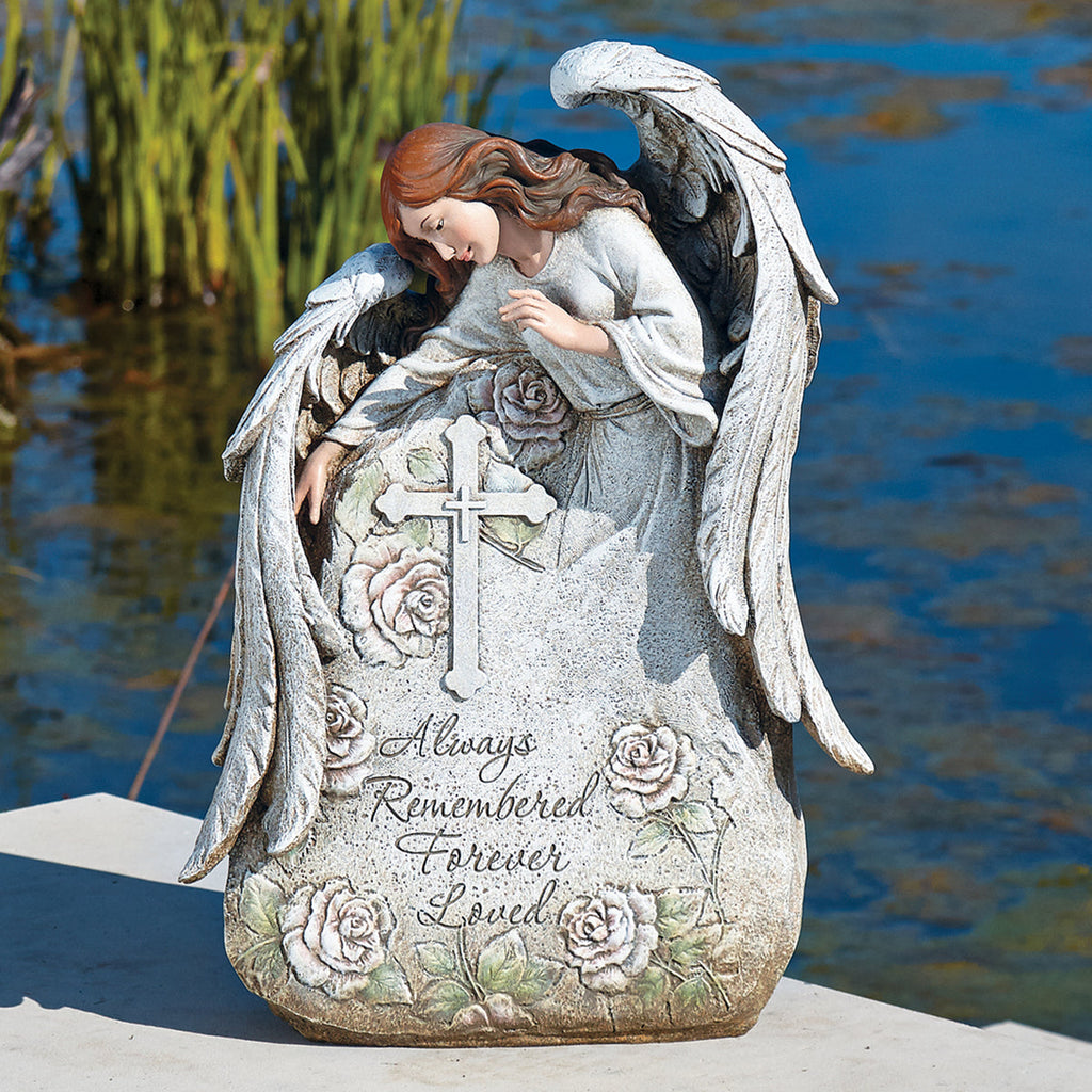 Memorial Angel Garden Stone 16"H
