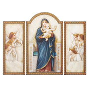 Joseph's Studio 20"H Virgin Mary Triptych Panel 26"W
