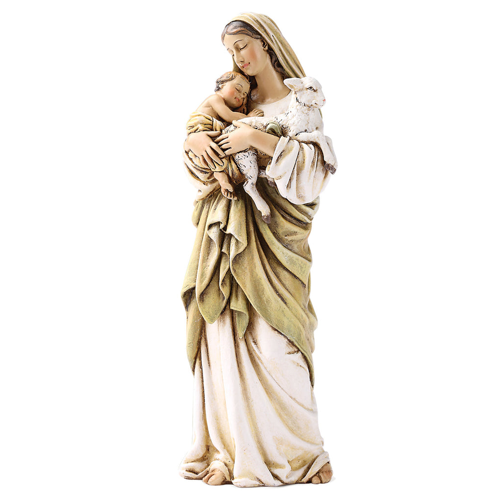 L'innocence Madonna and Child with Lamb Statue 6.25"H