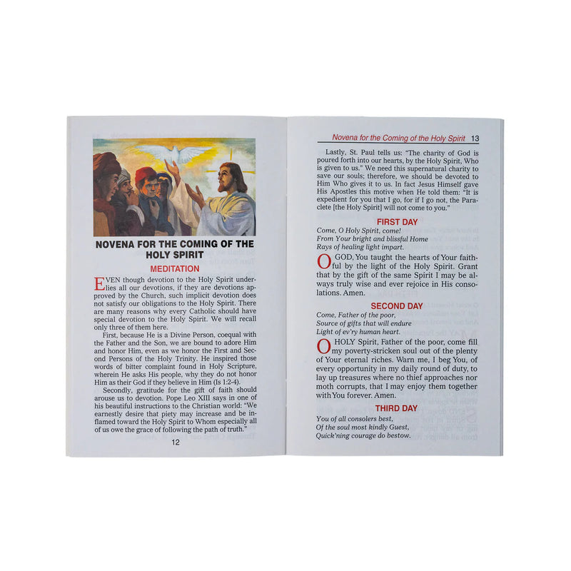 Favorite Novenas to the Holy Spirit |Prayer Booklet by Catholic Book Publishing