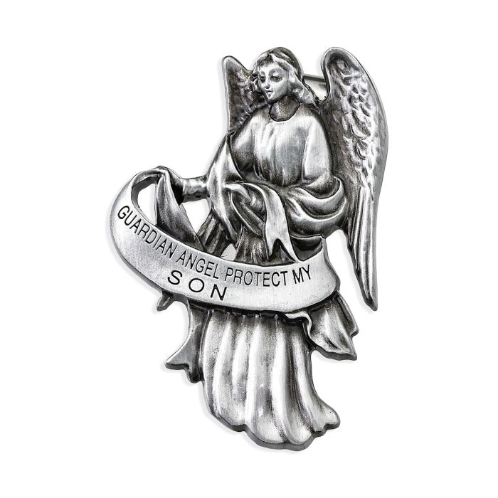 Guardian Angel Visor Clip "Protect My Son"