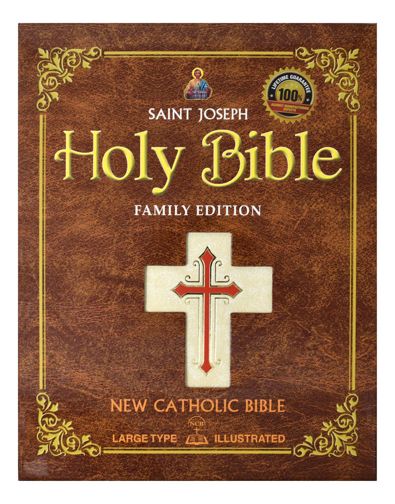 St. Joseph New Catholic Bible Family Edition, White Padded Imitation Leather