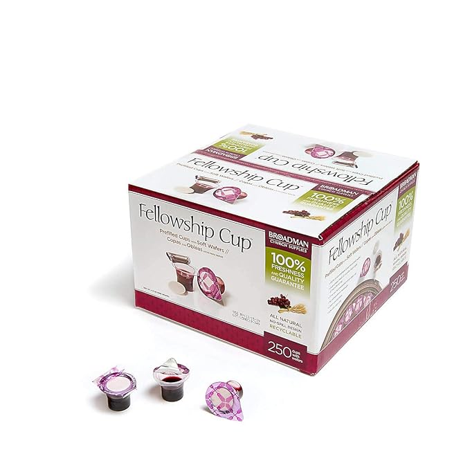 Pre-Filled Communion Cups with Juice & Wafer – 100 or 250 pcs