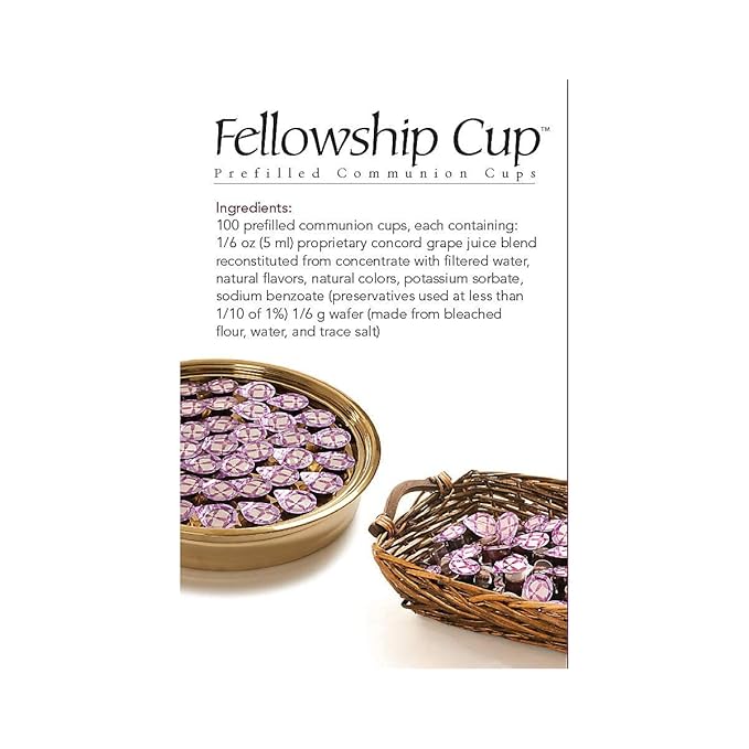 Pre-Filled Communion Cups with Juice & Wafer – 100 or 250 pcs