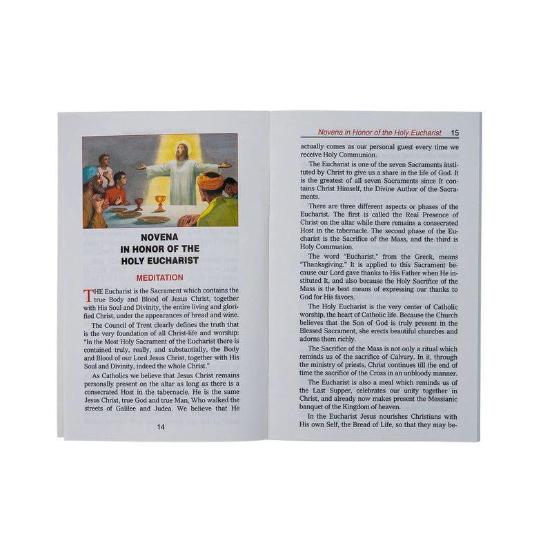 Blessed Sacrament Novenas Booklet | Catholic Book Publishing