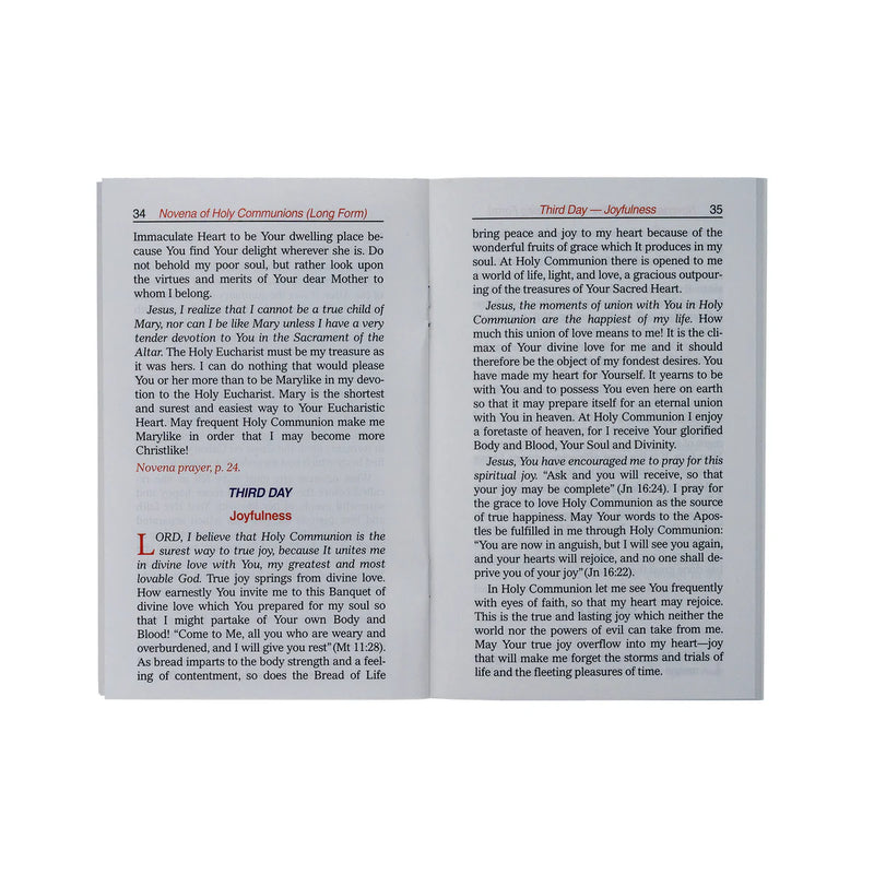 Blessed Sacrament Novenas Booklet | Catholic Book Publishing