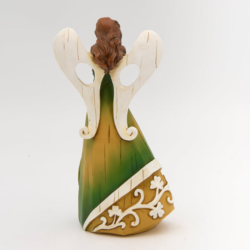 Woodcut Irish Angel Figure7"H