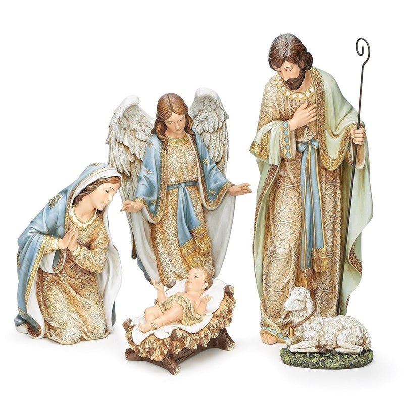 Joseph's Studio 21.75"H 5-Piece Set Nativity Holy Family, Angel & Lamb