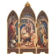 Joseph's Studio 28"H 3-Piece Setnativity Screen Oil Paint Look