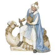 Joseph's Studio 9.25"H 6-Piece Set Nativity King on Camel, Blue & Gold - additional product view
