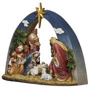Joseph's Studio 14" Lighted Nativity Under Sky Arch. - additional product view