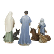 Joseph's Studio 12"H 5-Piece Set Nativity; Blue and Green Hues - additional product view