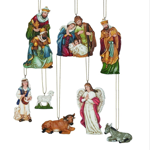Joseph's Studio 6"H 8-Piece Set Ornament Nativity