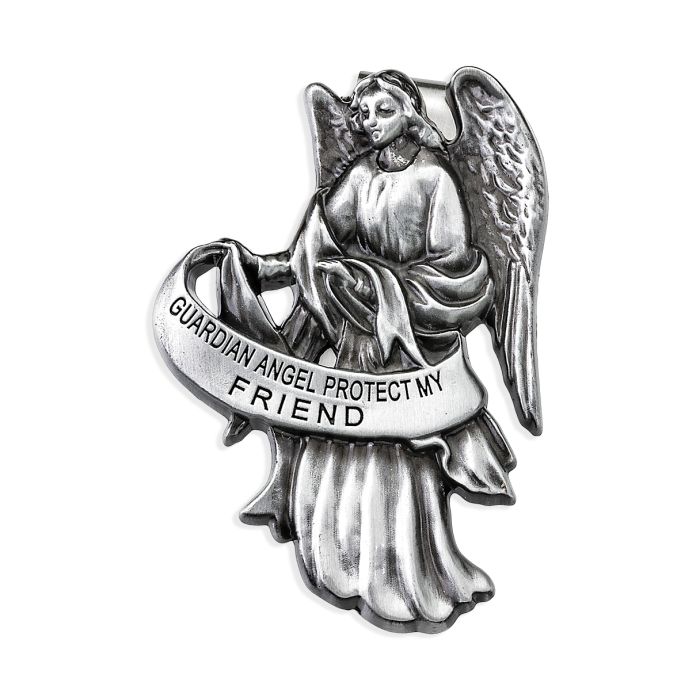 Guardian Angel Visor Clip "Protect My Friend"