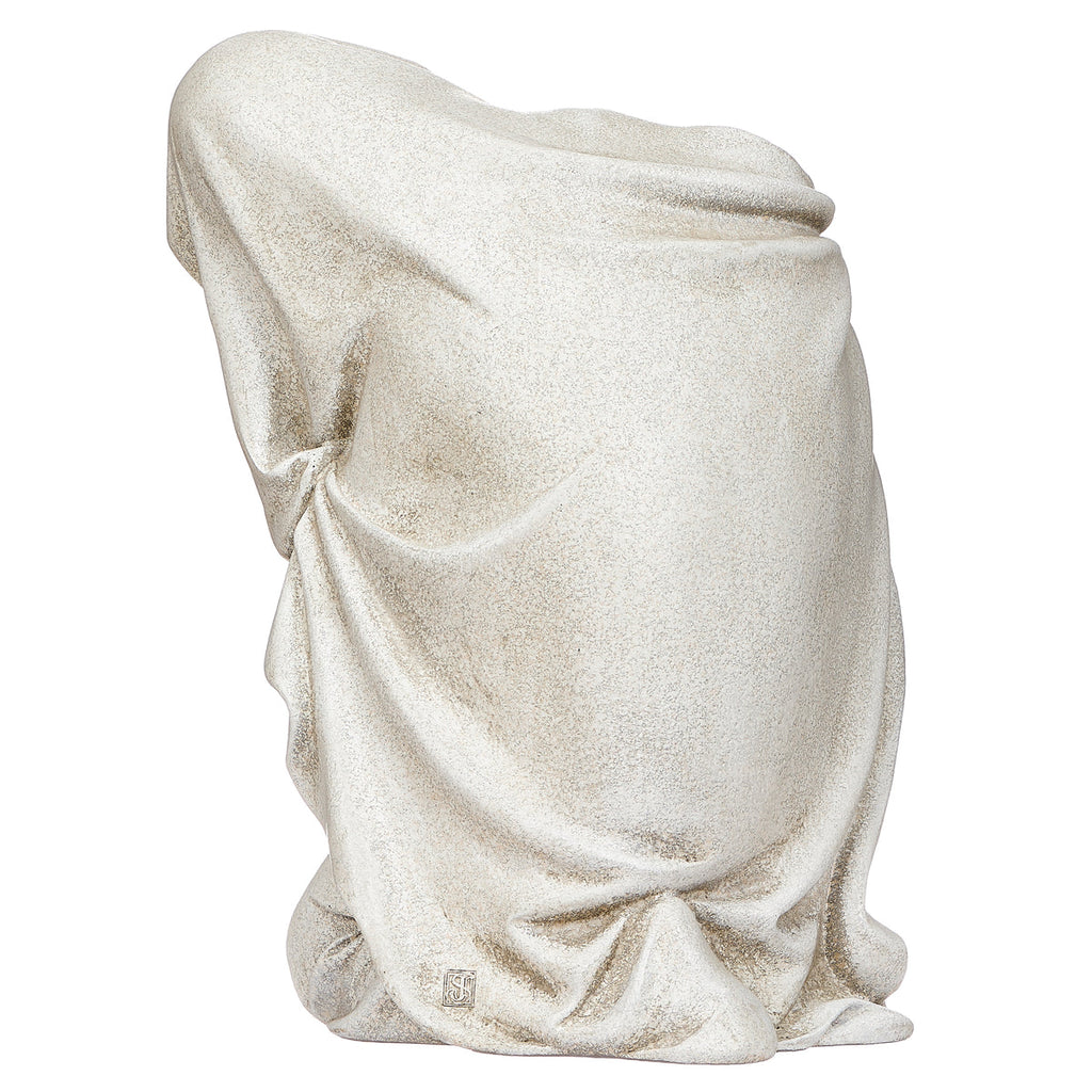 Kneeling Madonna and Child Garden Statue 13.5"H