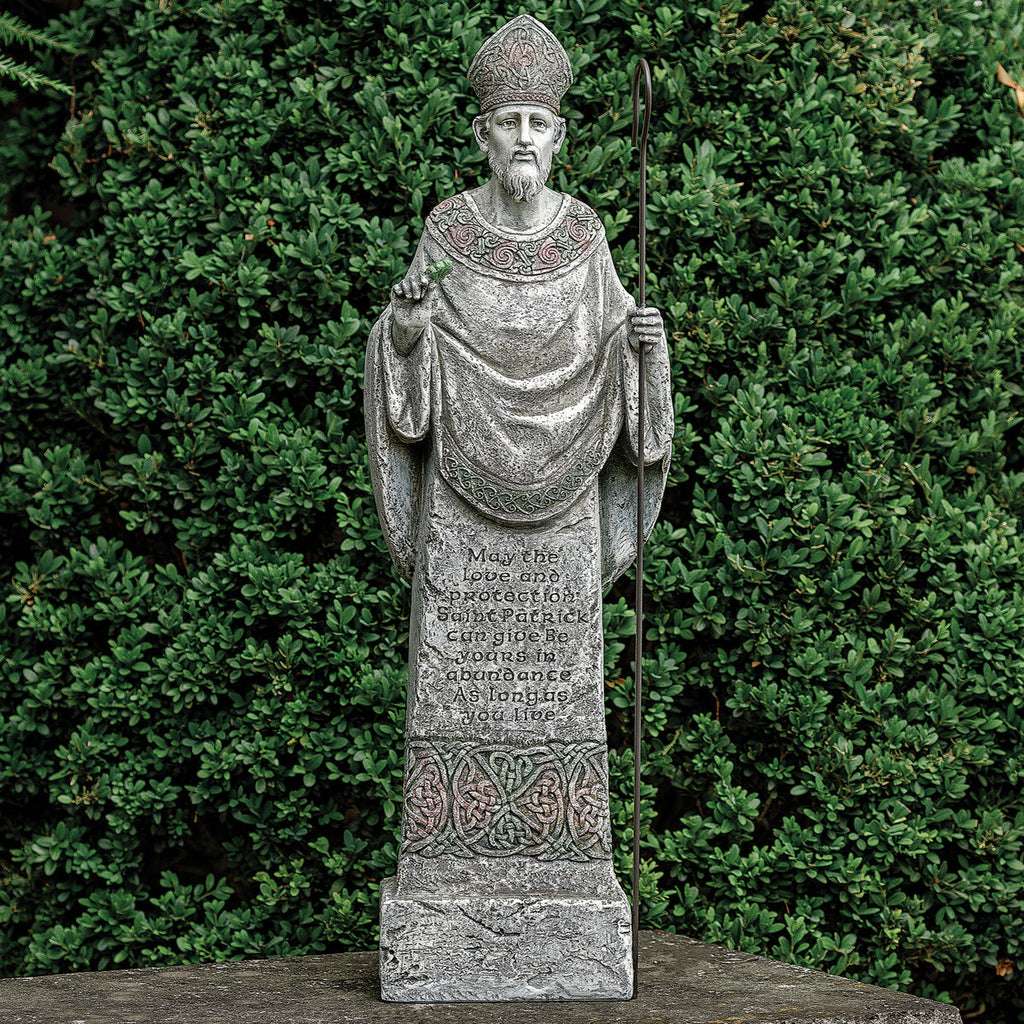 Patrick - St. Patrick Garden Statue 26.5"H