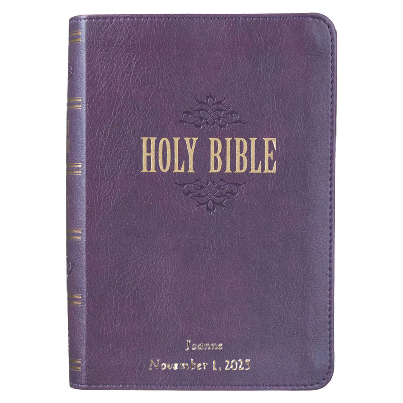 Compact Purple KJV Bible (Personalizable!)