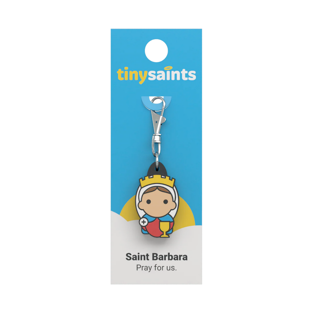 Tiny Saints - St. Barbara Zipper Pull