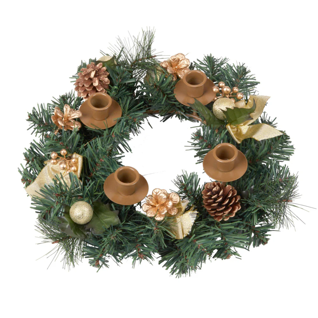 Traditional Pine Cone Advent Wreath