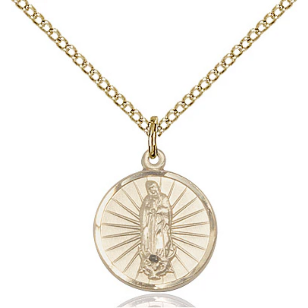Our Lady of Guadalupe Gold Filled 18"