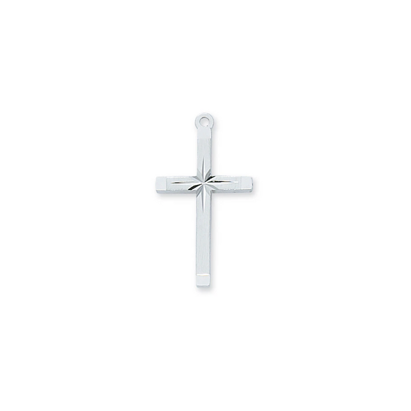 Cross Necklace - Sterling Silver 18"
