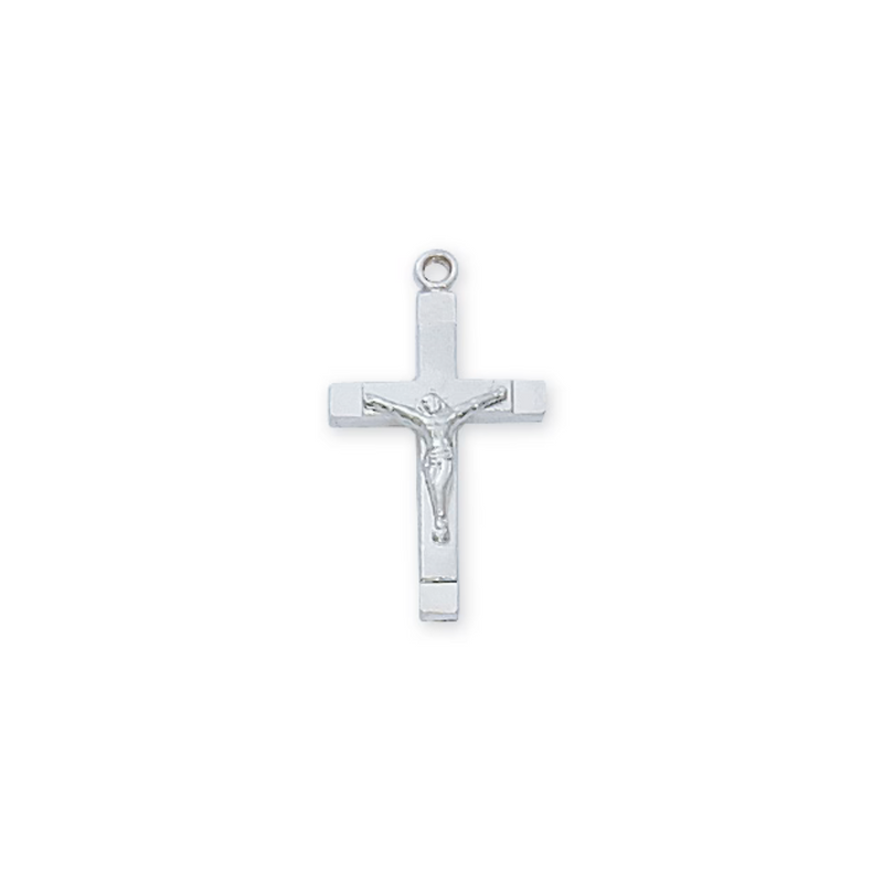 Crucifix Necklace - Sterling Silver 16-18"