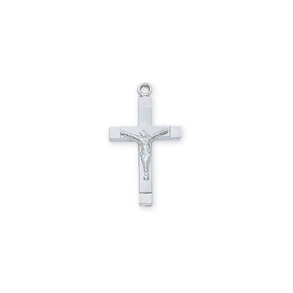 Crucifix Necklace - Sterling Silver 16-18"