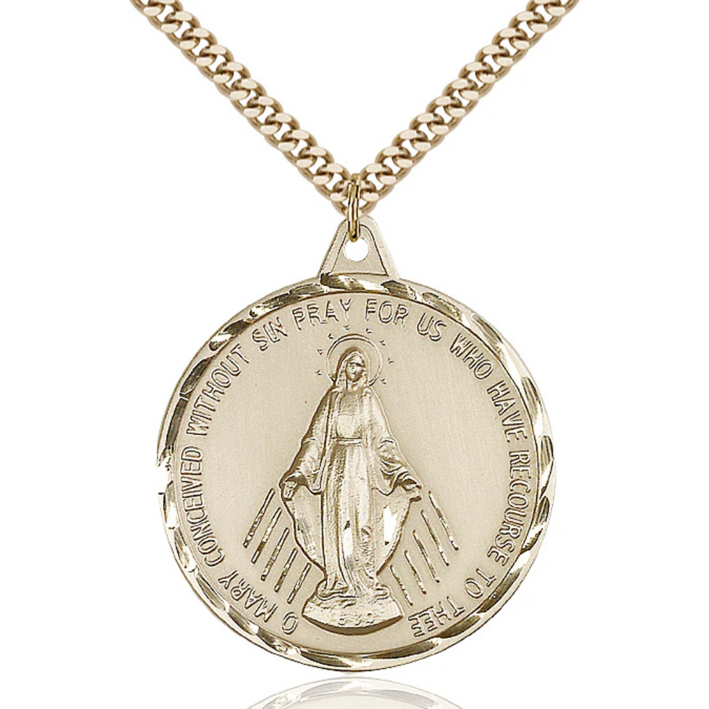Miraculous Medal Gold Filled 24"