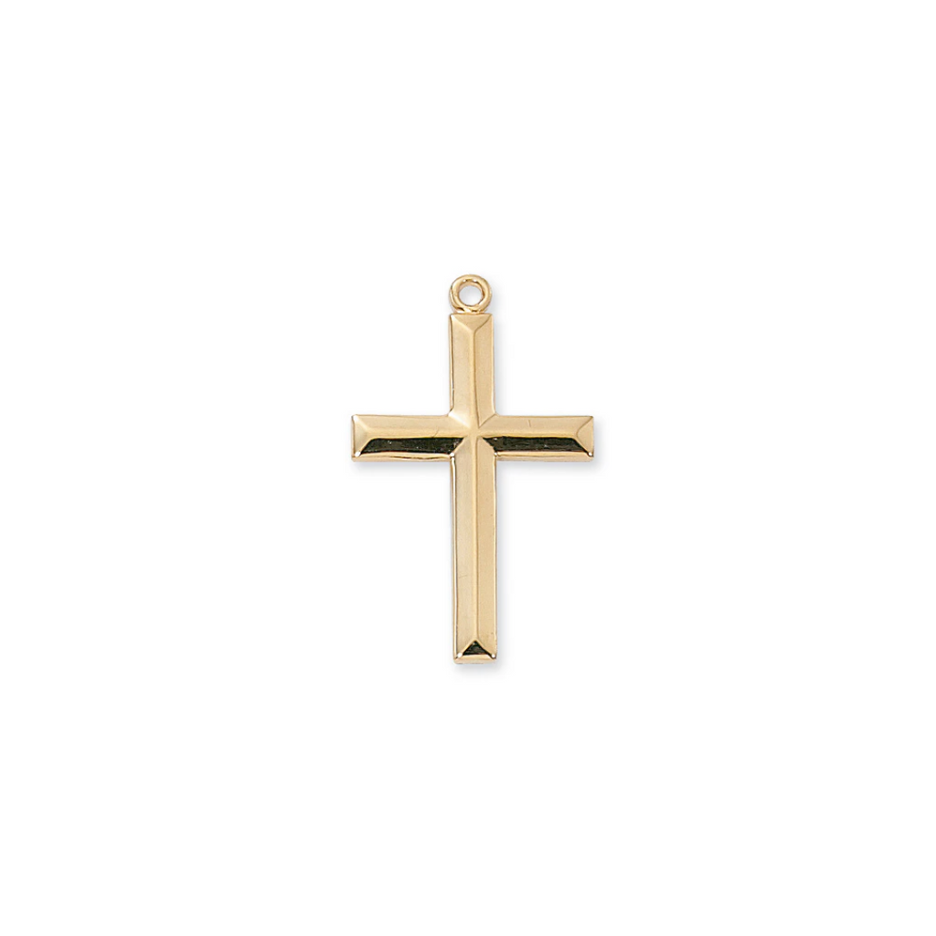 Cross Necklace - Gold over Sterling