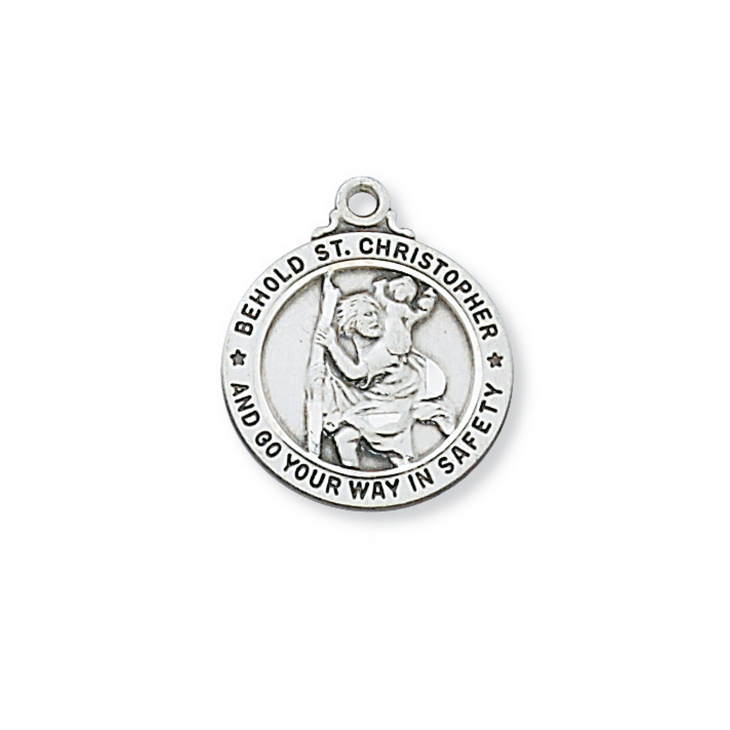 Christopher - St. Christopher Medal - Sterling Silver