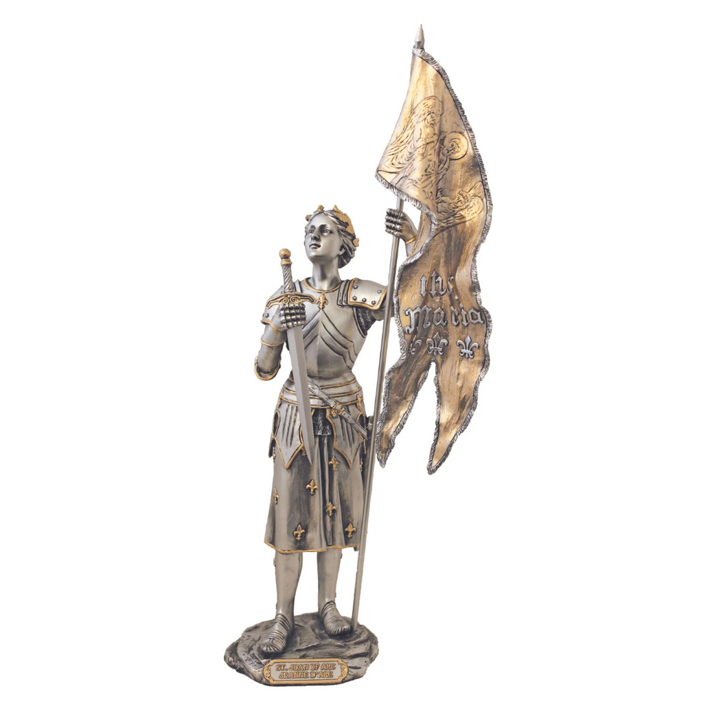 Joan - St. Joan of Arc Pewter Statue 11"