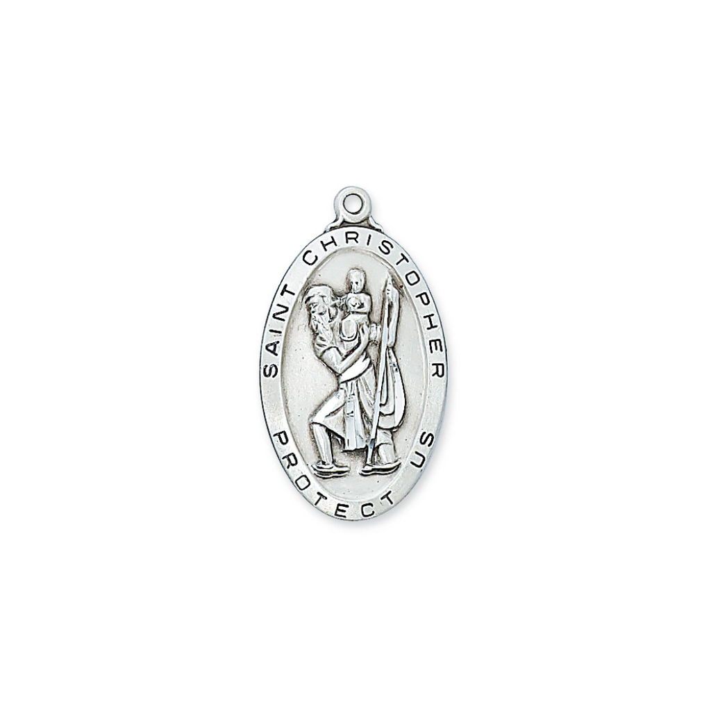 Christopher - St. Christopher Medal - Sterling Silver