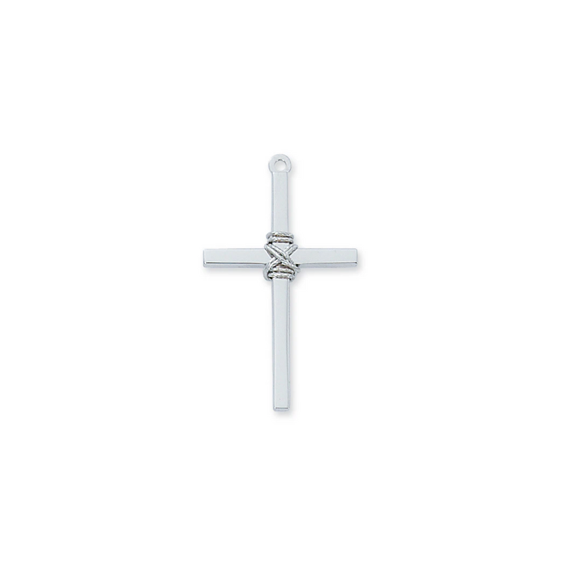 Cross Necklace - Sterling Silver 24"