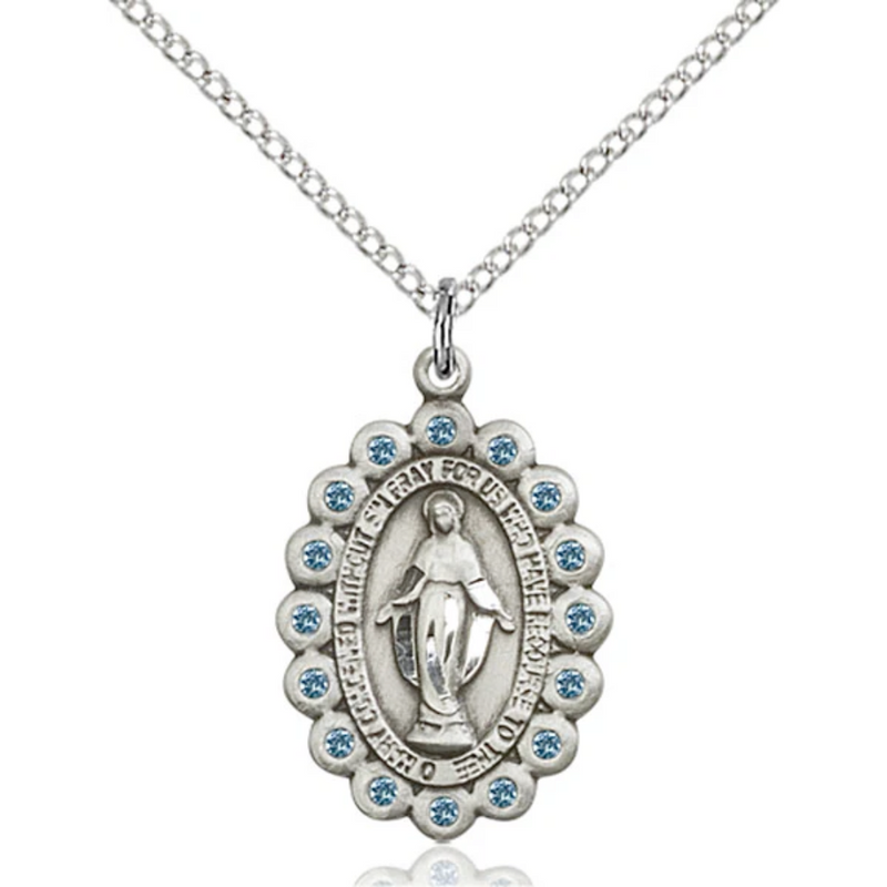 Miraculous Medal Birthstone March 18"
