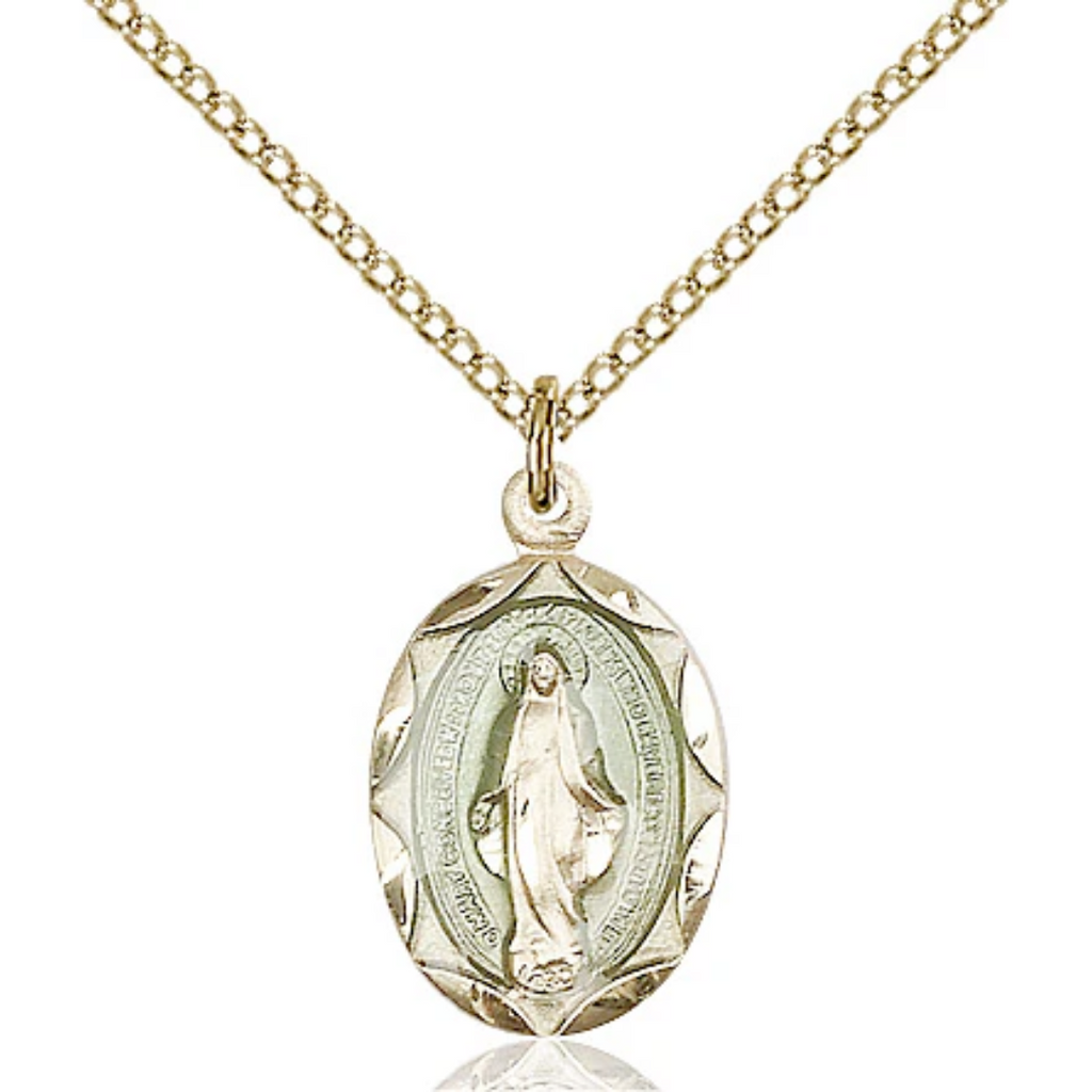 Miraculous Medal Gold Filled 18"