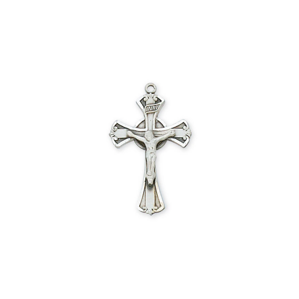 Crucifix Necklace - Sterling Silver 18"