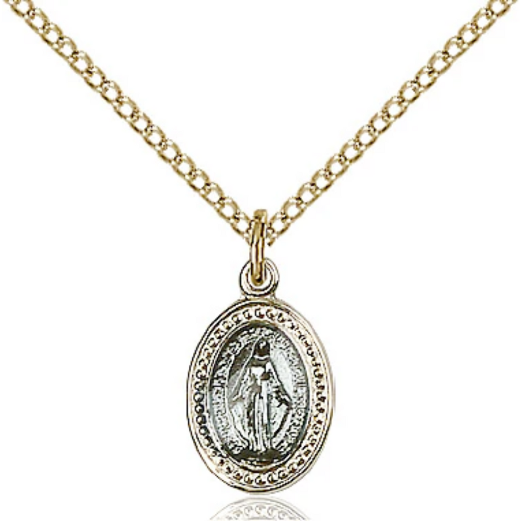 Miraculous Medal Gold Filled 18"