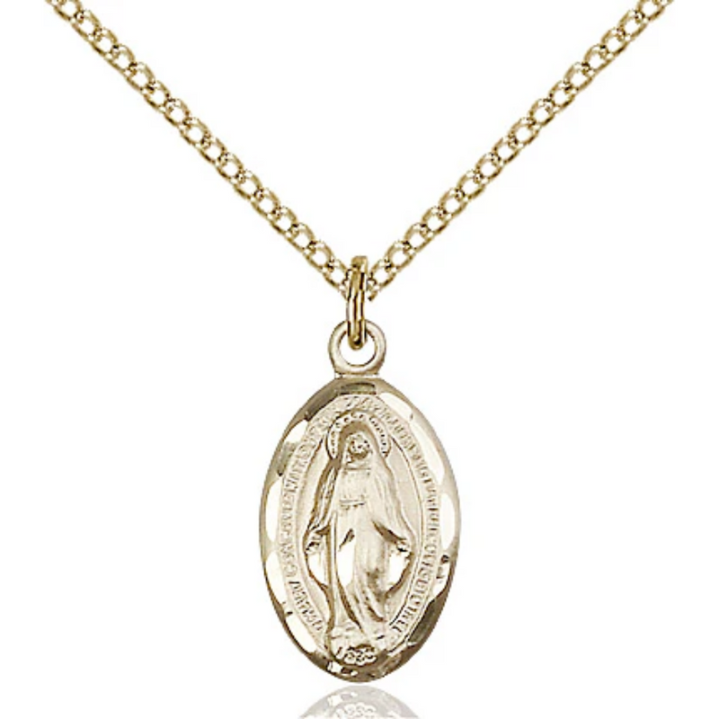Miraculous Medal Gold Filled 18"