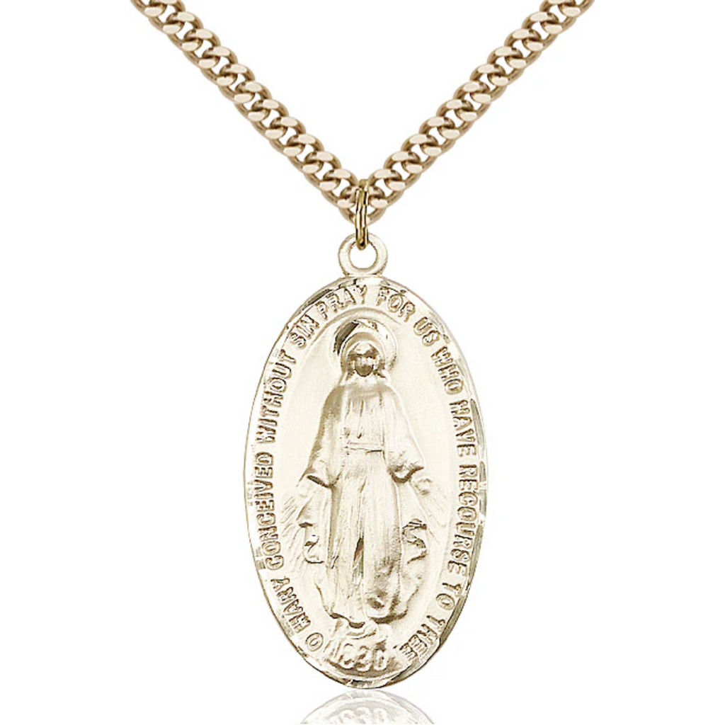 Miraculous Medal Gold Filled 24"