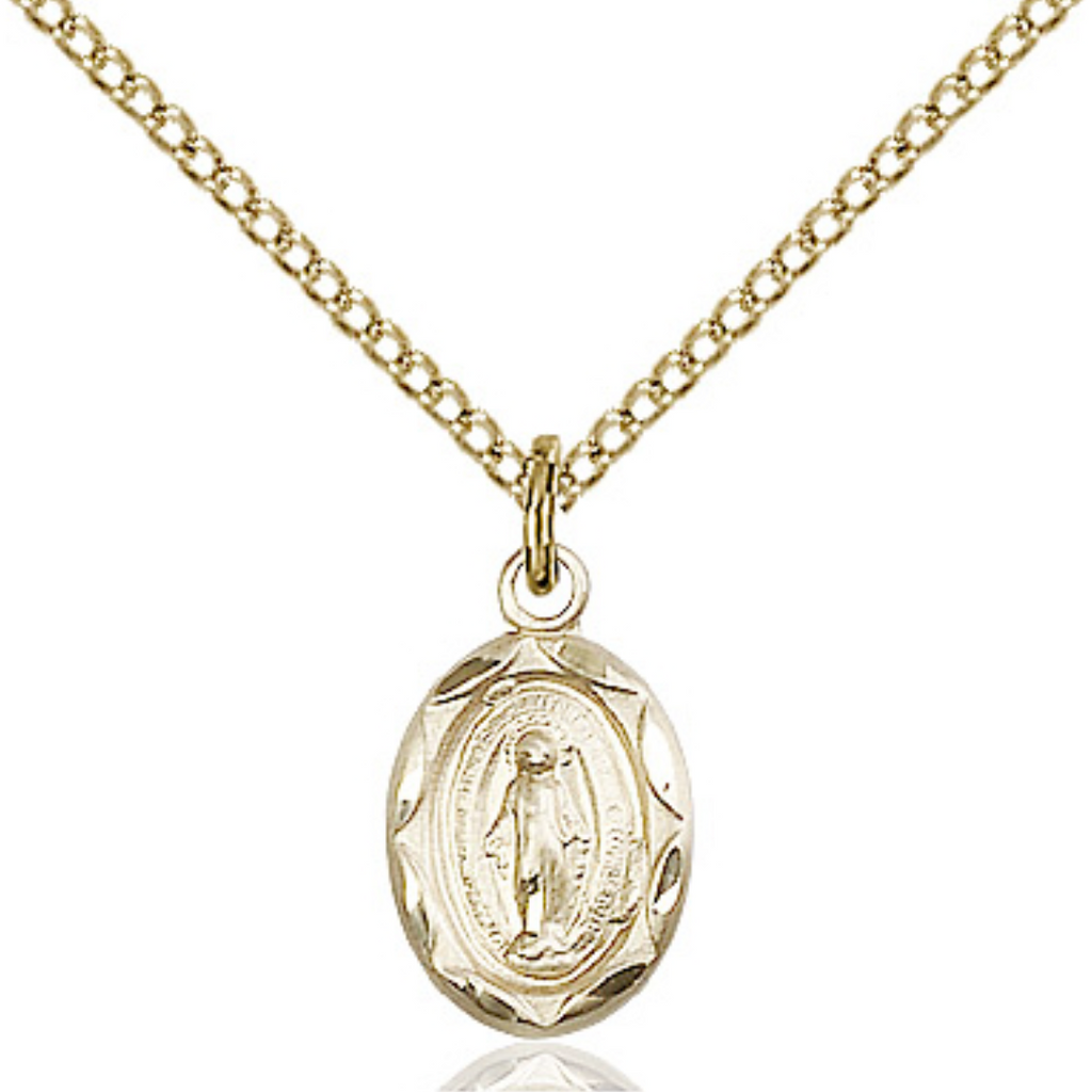 Miraculous Medal Gold Filled 18"