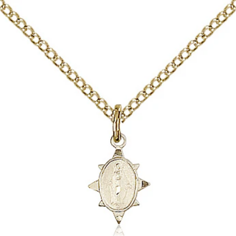 Miraculous Medal Gold Filled 18"