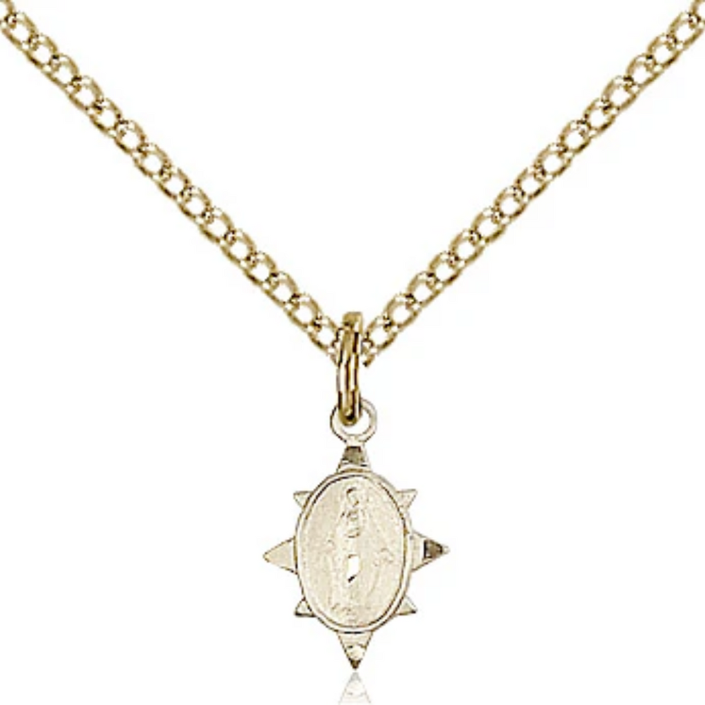 Miraculous Medal Gold Filled 18"