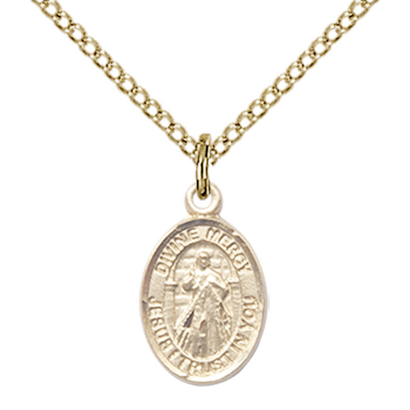 Divine Mercy Medal - Sterling Silver